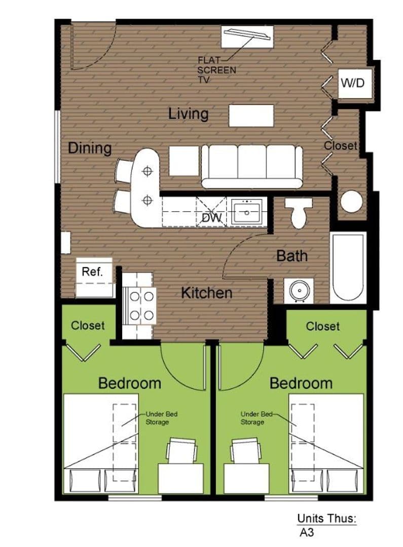 Urbana Apartment: 1001 W Clark