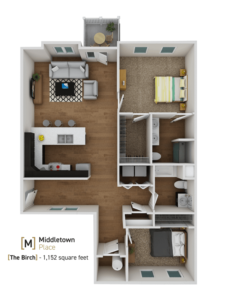 Mahomet Apartment: 1202 Churchill Rd