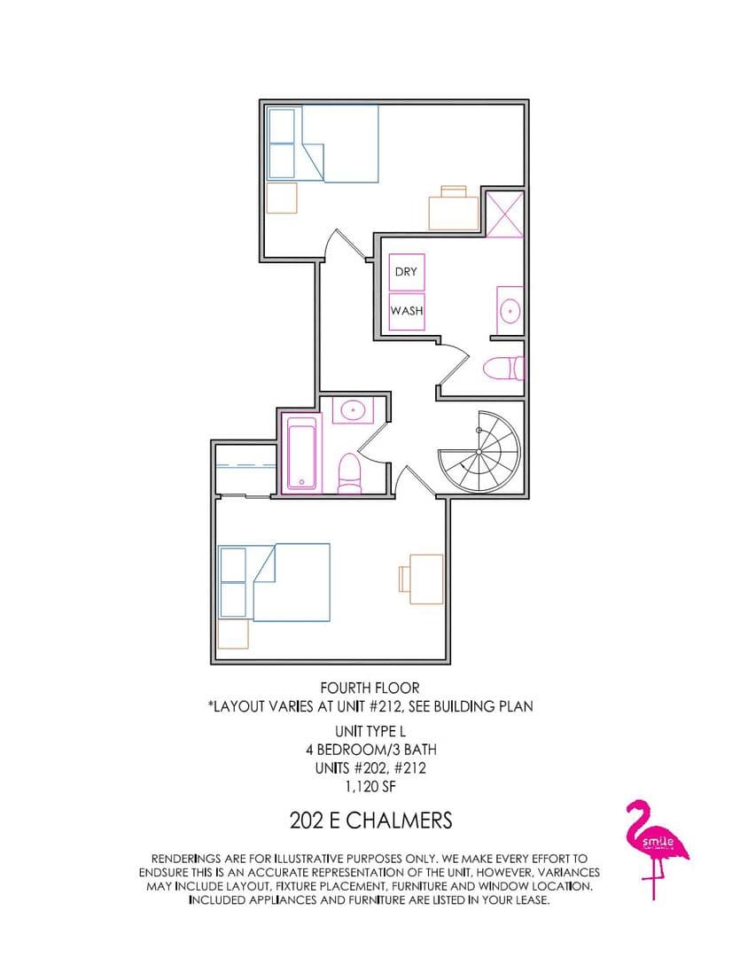 Champaign Apartment: 202 E Chalmers St