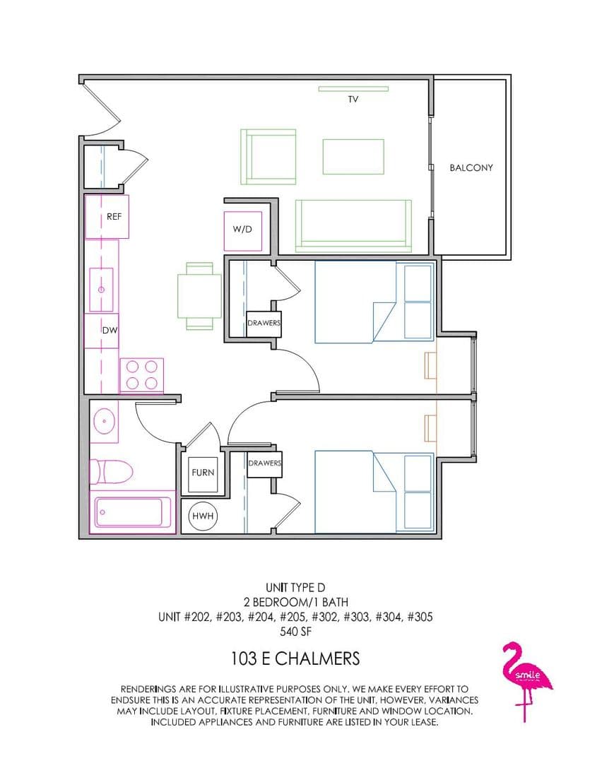 Champaign Apartment: 103 E Chalmers Street