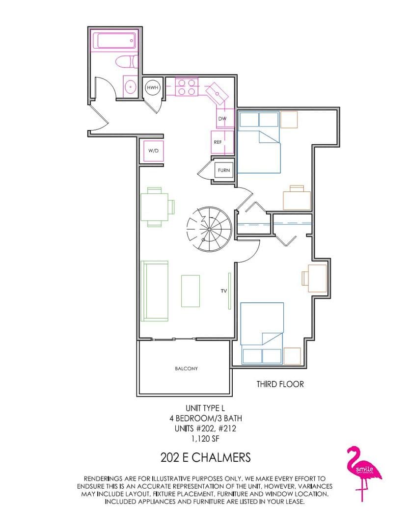 Champaign Apartment: 202 E Chalmers St