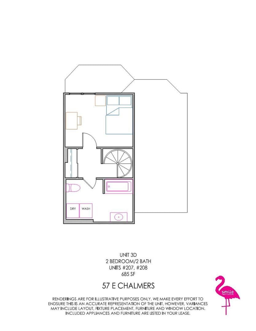 Champaign Apartment: 57 E Chalmers Street