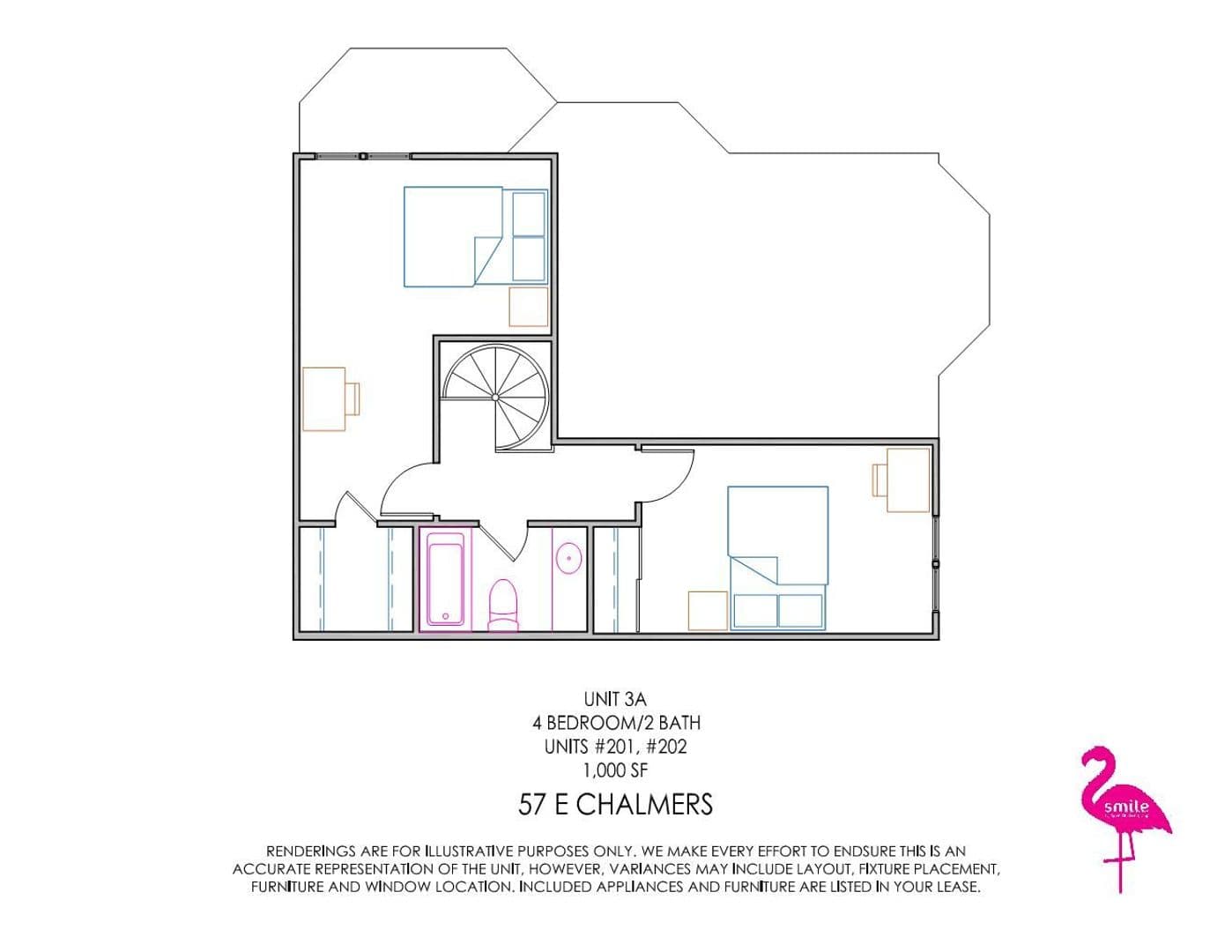 Champaign Apartment: 57 E Chalmers Street