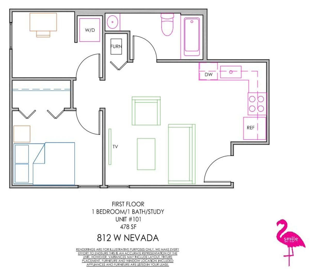 Urbana Apartment: 812 W Nevada Street