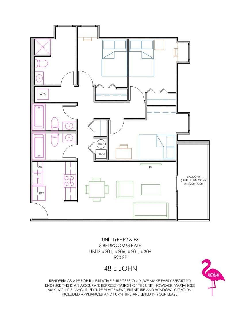 Champaign Apartment: 48 E John