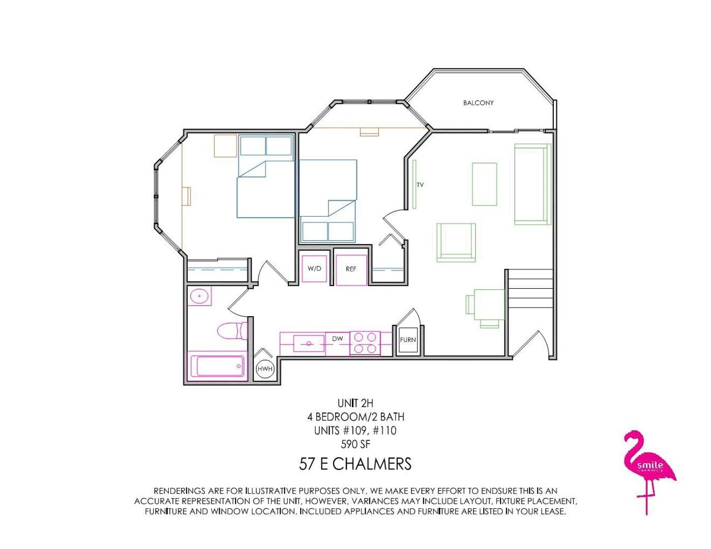 Champaign Apartment: 57 E Chalmers Street