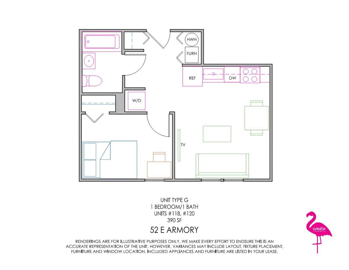 Champaign Apartment: 52 E Armory