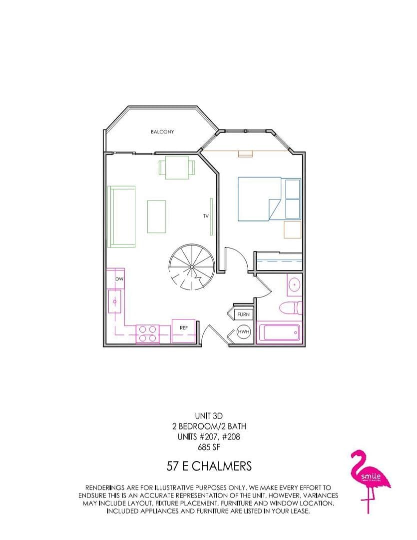 Champaign Apartment: 57 E Chalmers Street