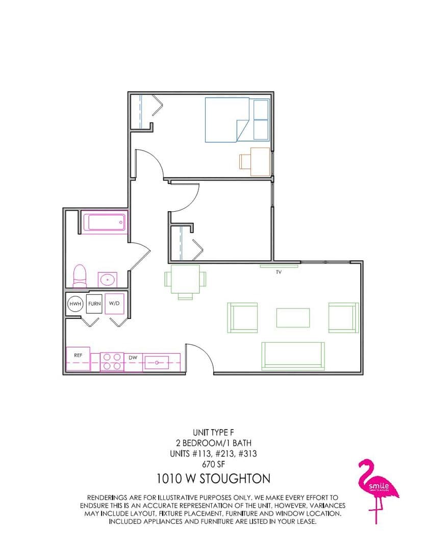 Urbana Apartment: 1010 W Stoughton