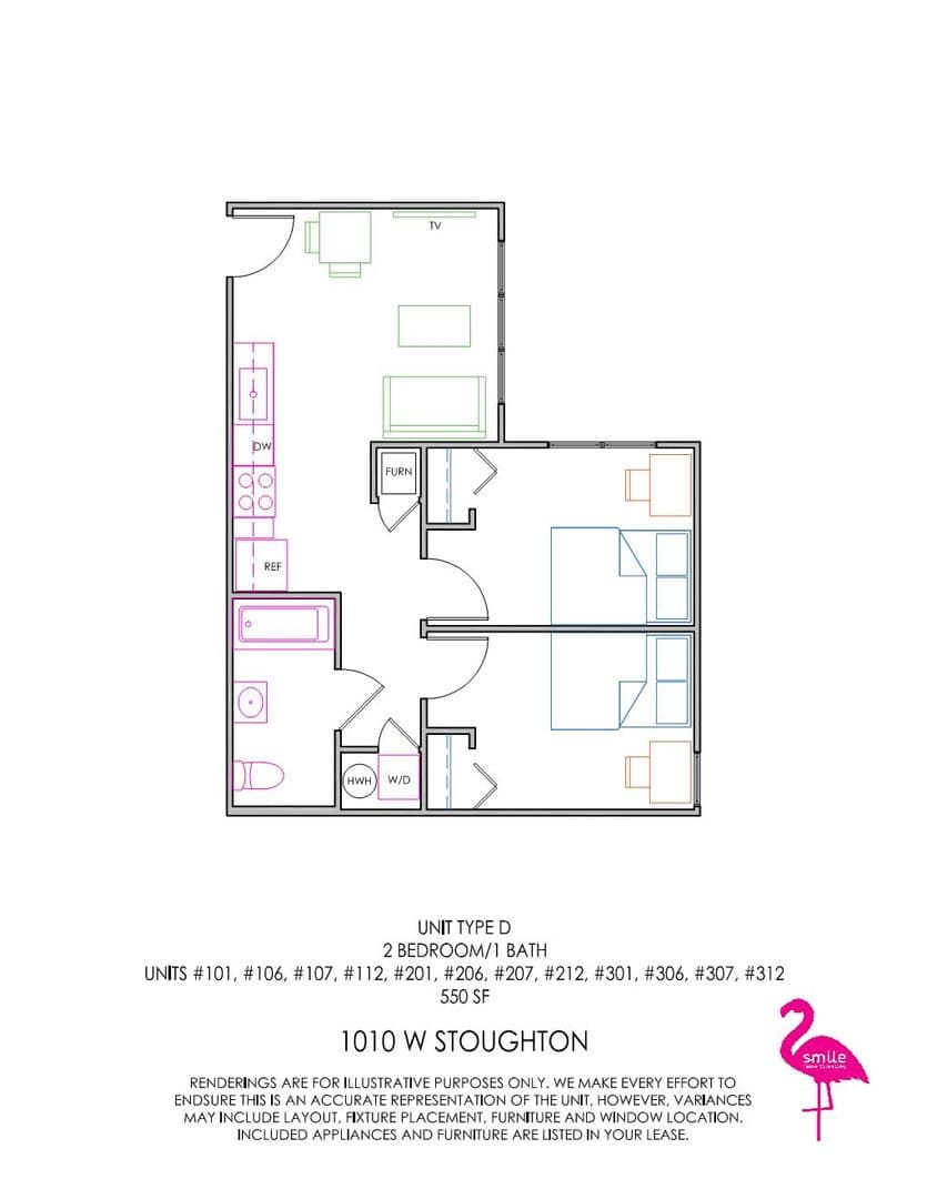Urbana Apartment: 1010 W Stoughton