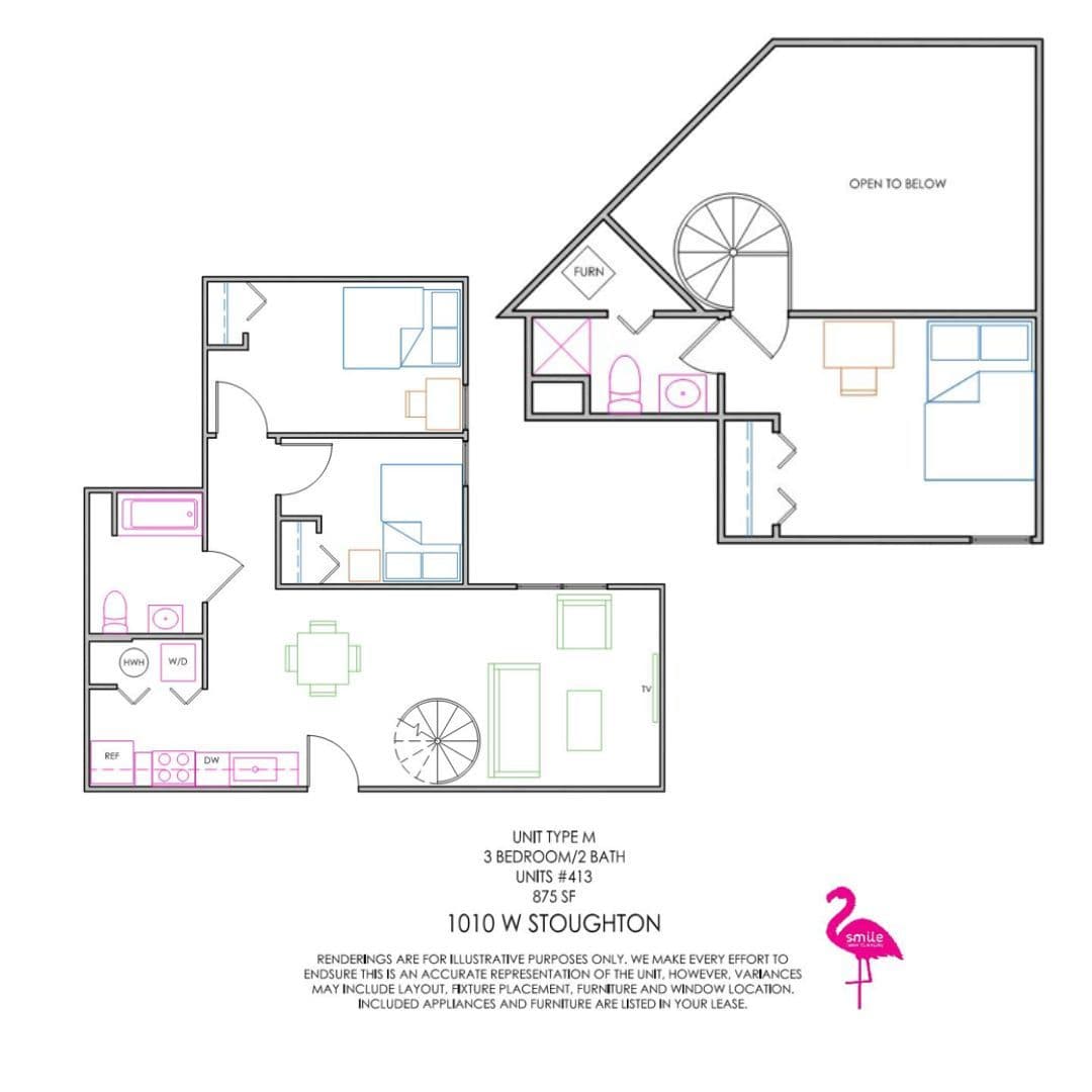 Urbana Apartment: 1010 W Stoughton