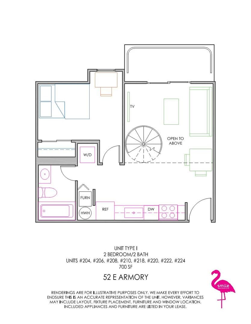 Champaign Apartment: 52 E Armory