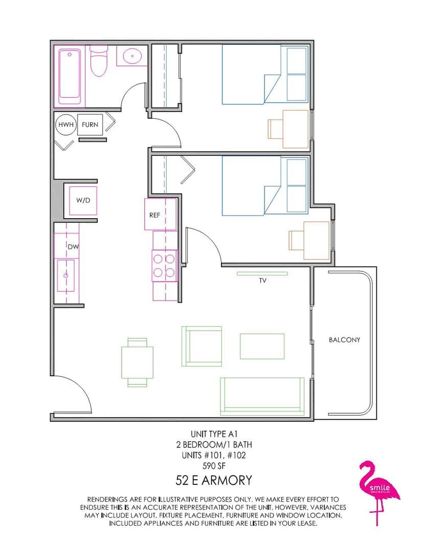 Champaign Apartment: 52 E Armory
