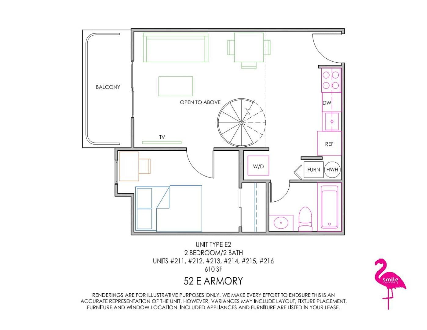 Champaign Apartment: 52 E Armory