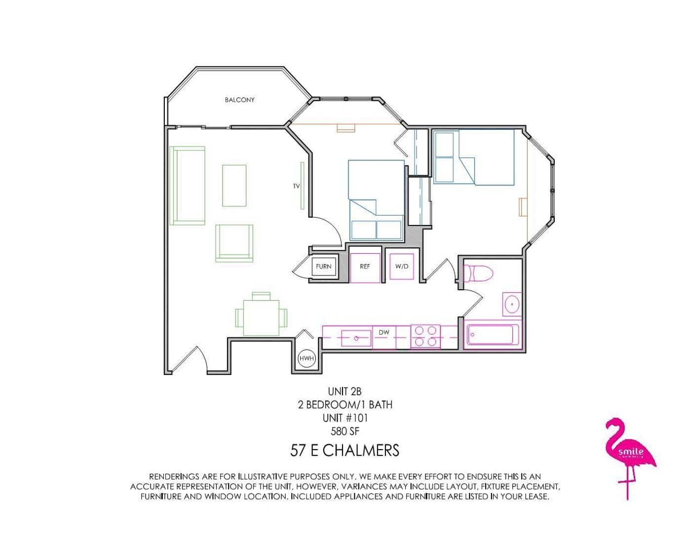 Champaign Apartment: 57 E Chalmers Street
