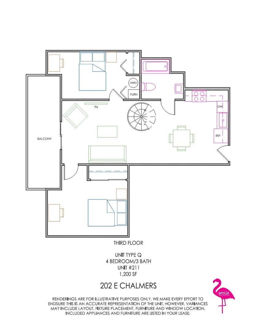 Champaign Apartment: 202 E Chalmers St