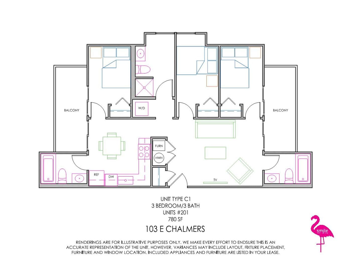 Champaign Apartment: 103 E Chalmers Street