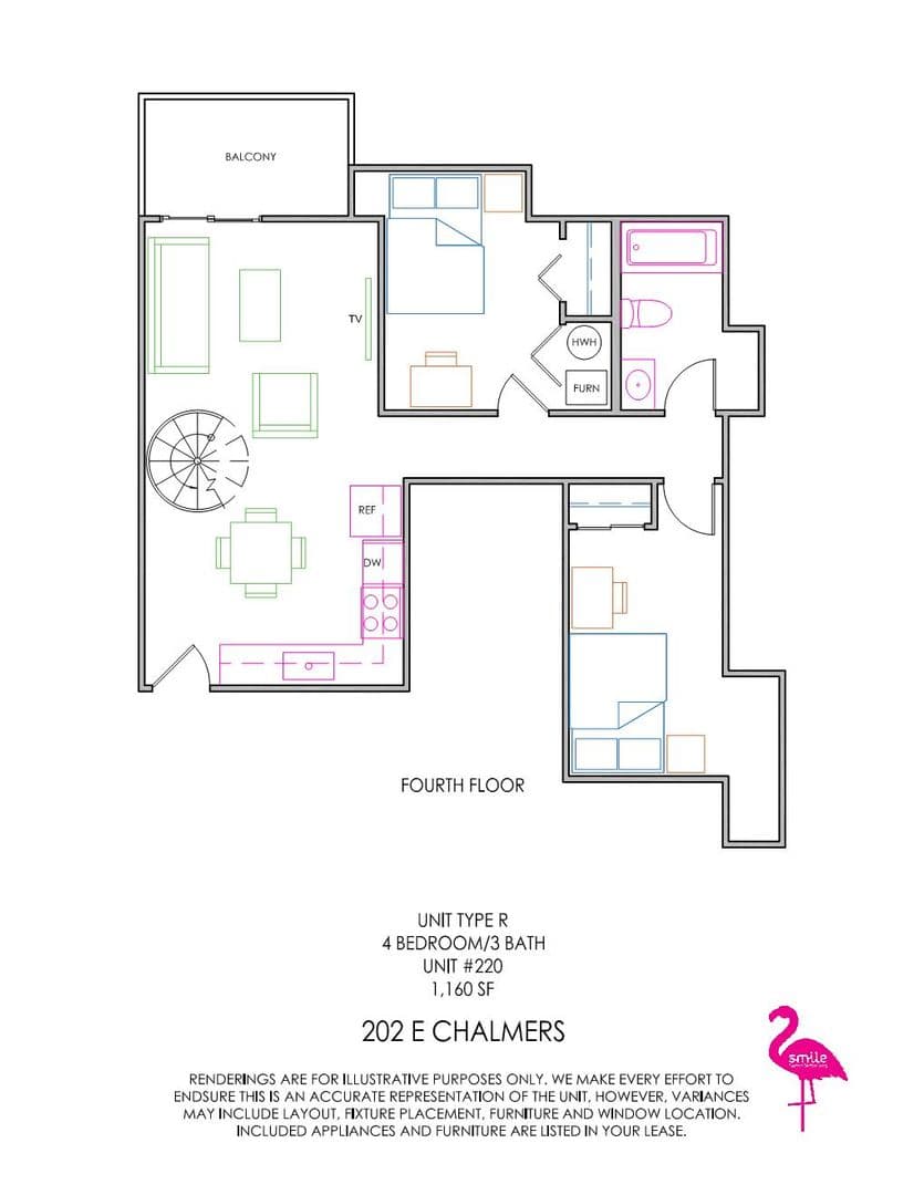 Champaign Apartment: 202 E Chalmers St