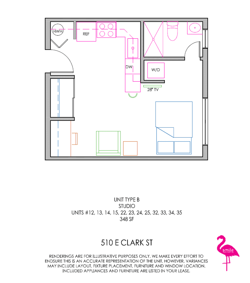 Champaign Apartment: 510 E Clark St