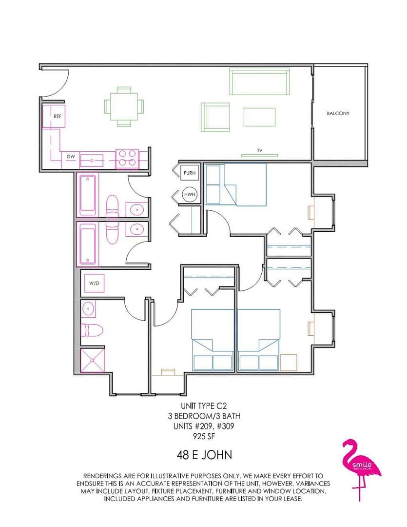 Champaign Apartment: 48 E John