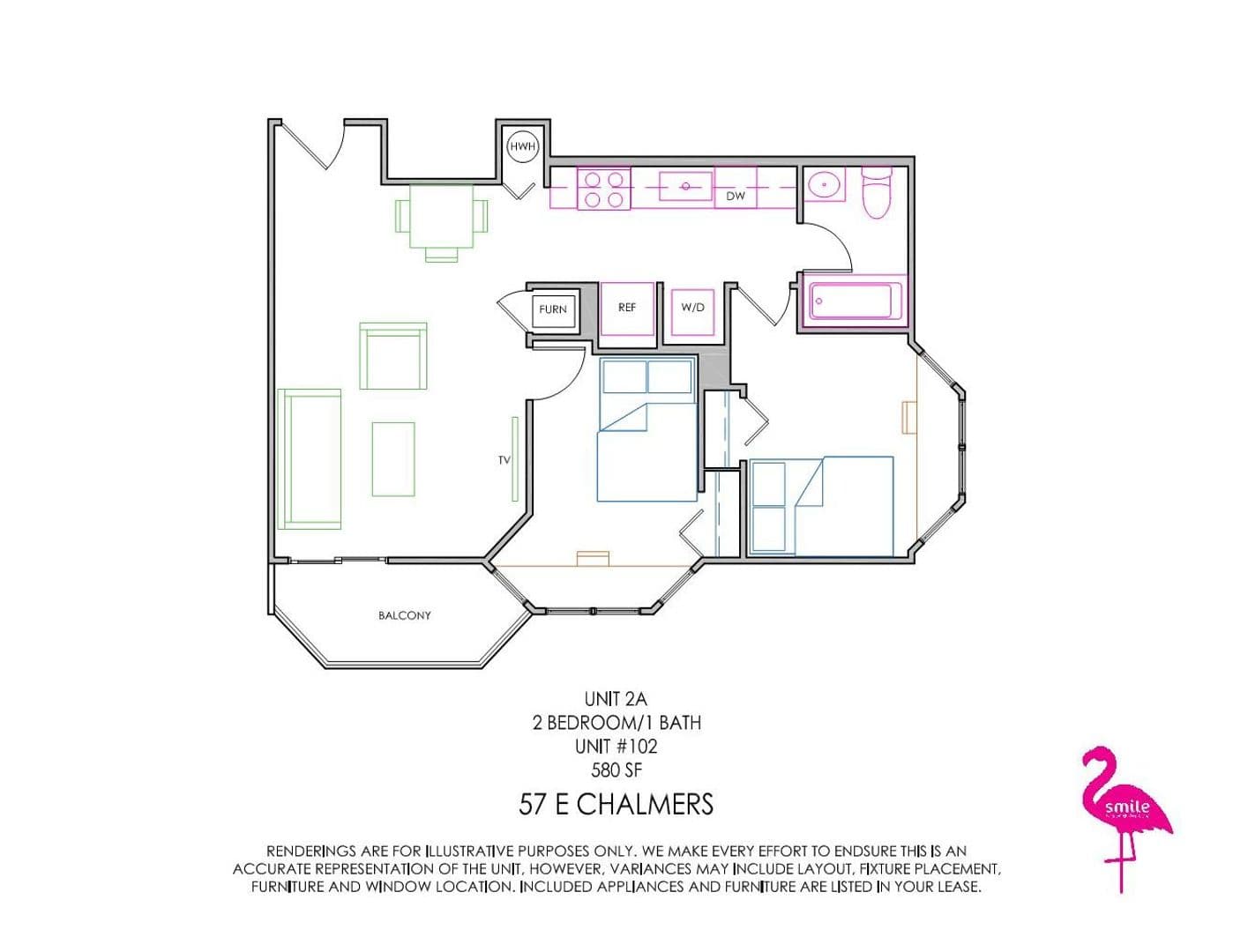 Champaign Apartment: 57 E Chalmers Street