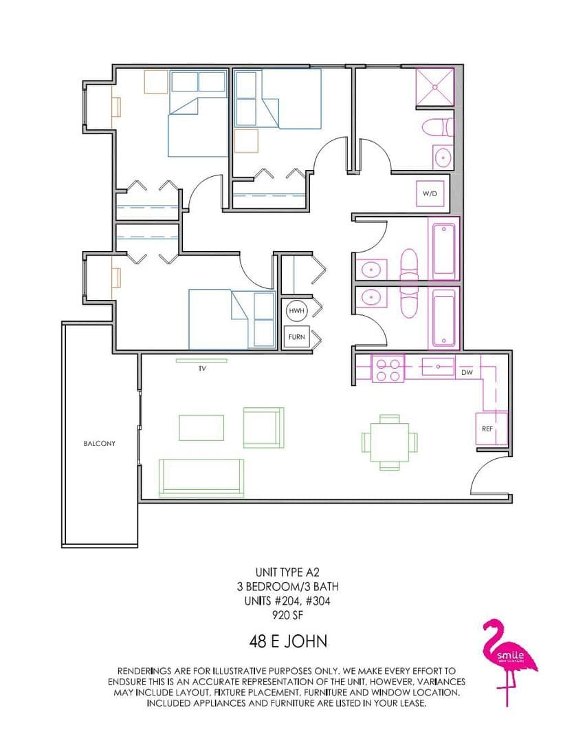 Champaign Apartment: 48 E John
