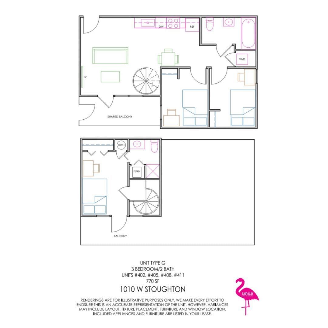 Urbana Apartment: 1010 W Stoughton