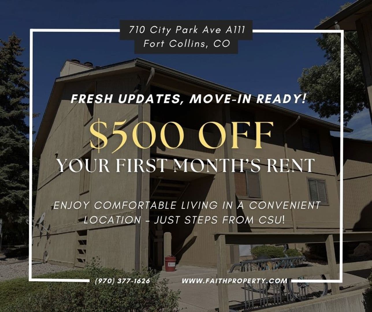 Fort Collins Condo: 710 City Park Avenue A111