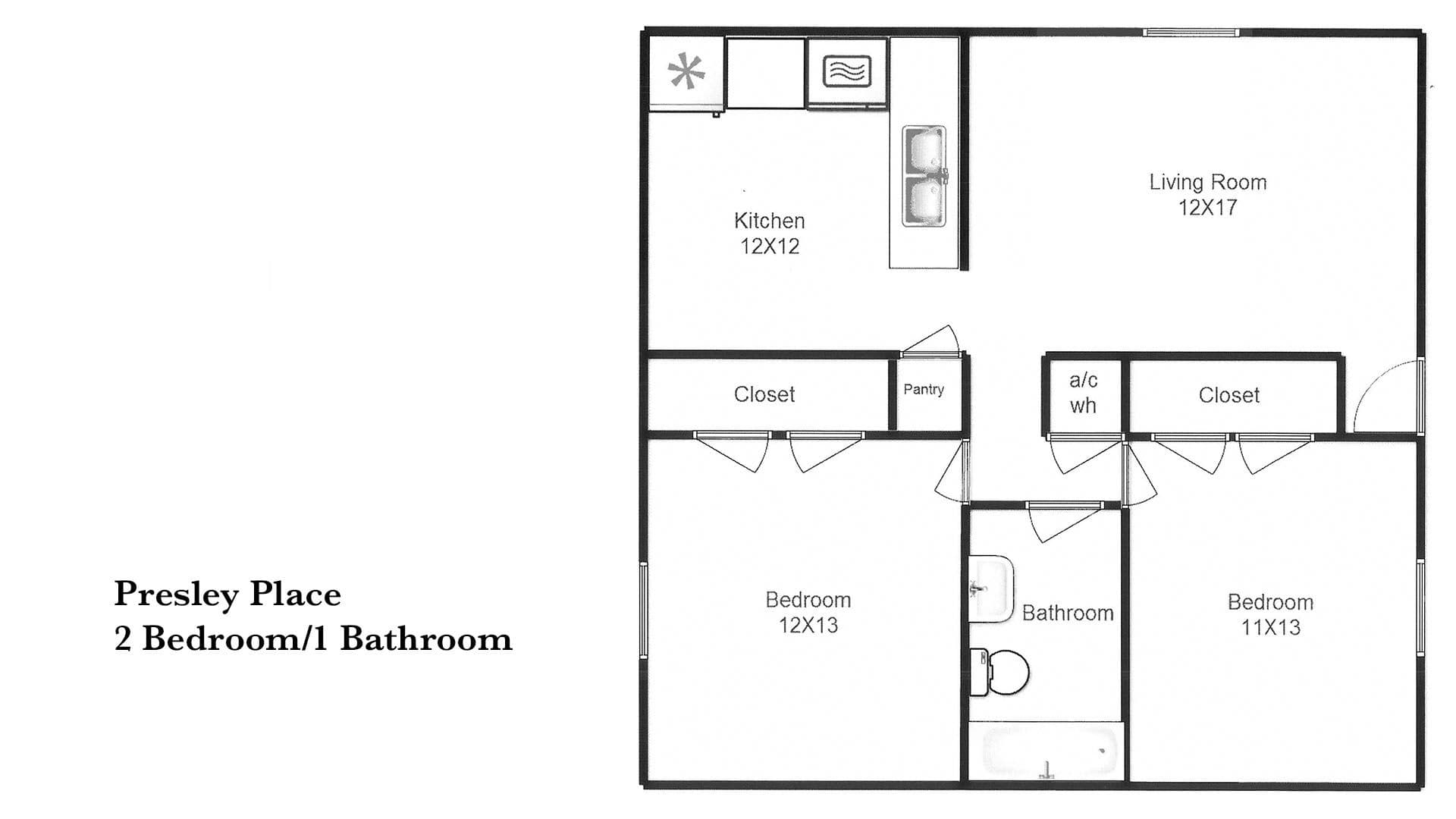 Corsicana Apartment: 1020 Northwood Boulevard, Unit 5
