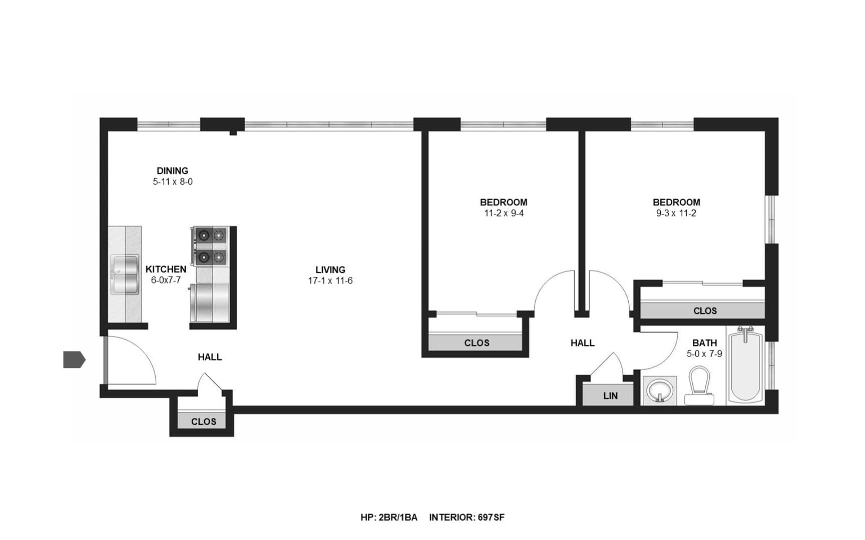Fridley Apartment: 5851 2nd Street NE