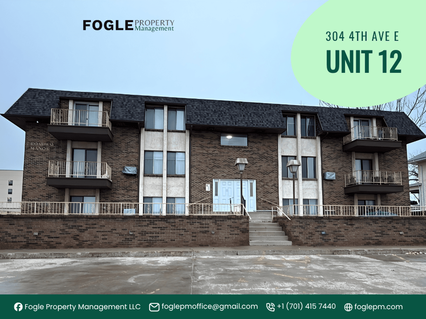 Williston Apartment: 304 4th Ave E