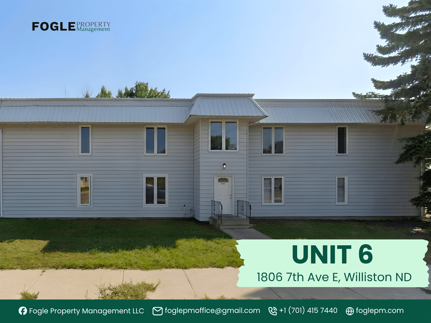 Williston Apartment: 1806 7th Ave East