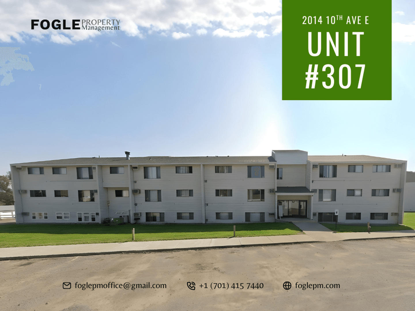 Williston Apartment: 2014 10th Ave E