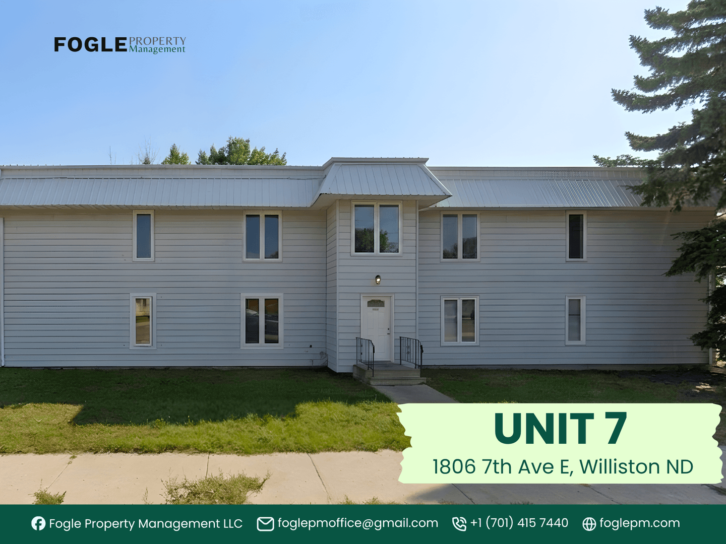 Williston Apartment: 1806 7th Ave East