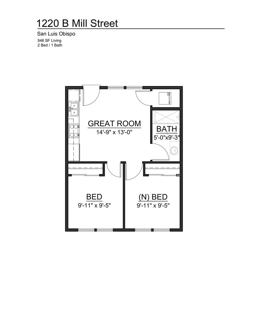 San Luis Obispo Apartment: 1220 Mill Street