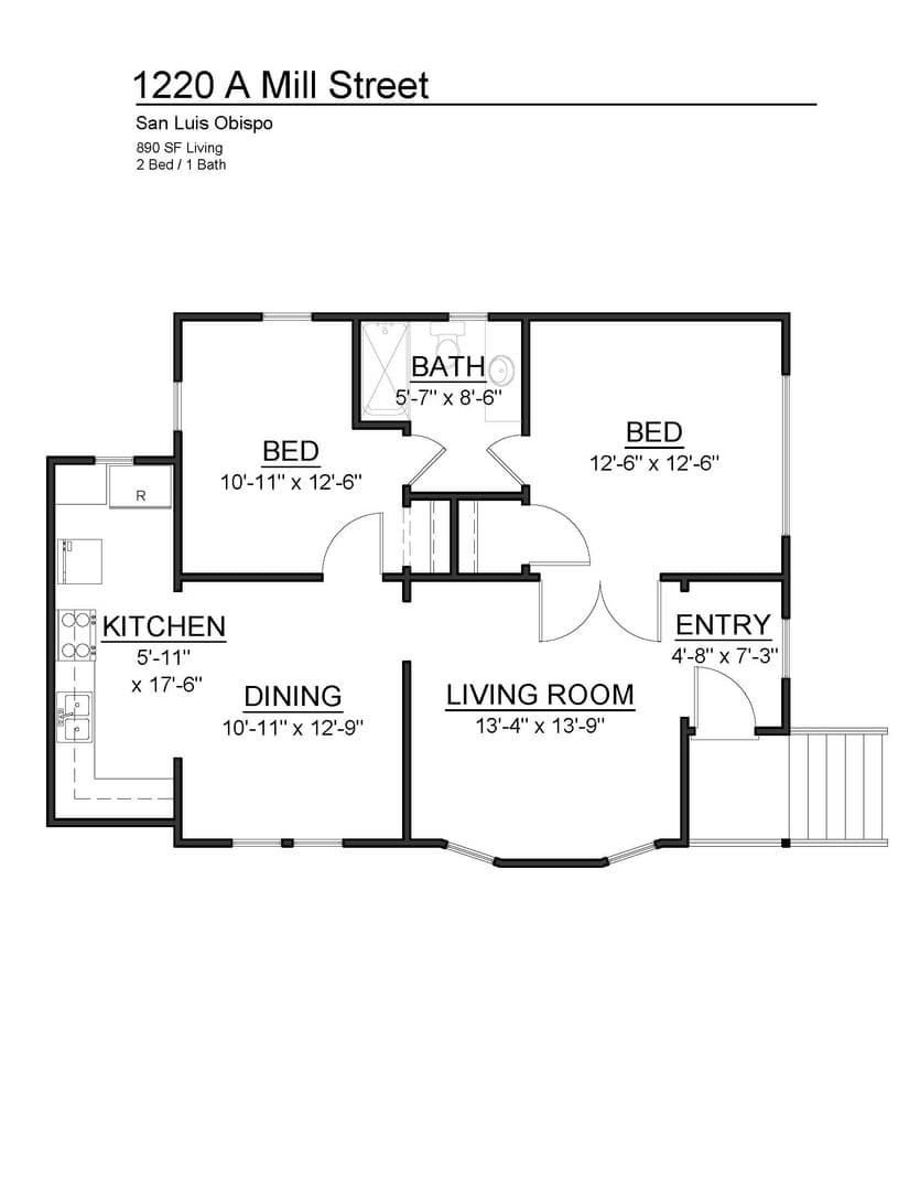 San Luis Obispo Apartment: 1220 Mill Street