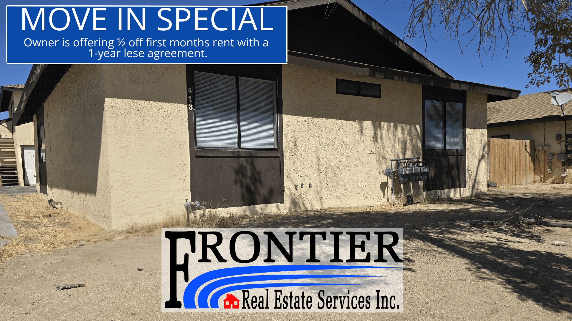 Ridgecrest Apartment: 413 S Sunset Ave