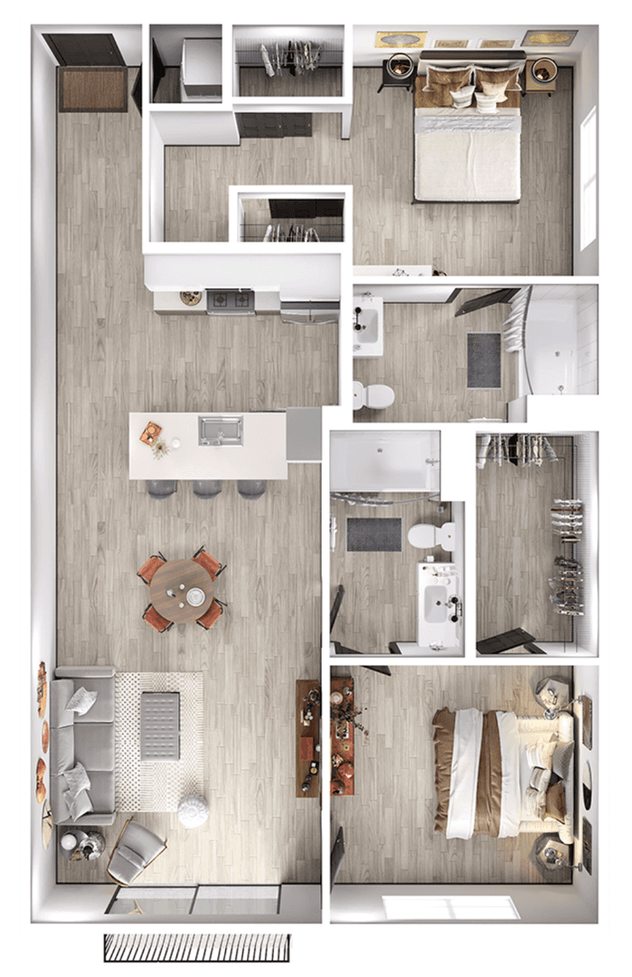 Los Angeles Apartment: 525 N. Wilton Pl