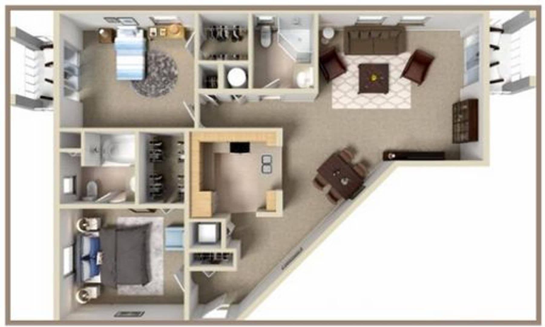 West Palm Beach Apartment: 1951 Brandywine Road