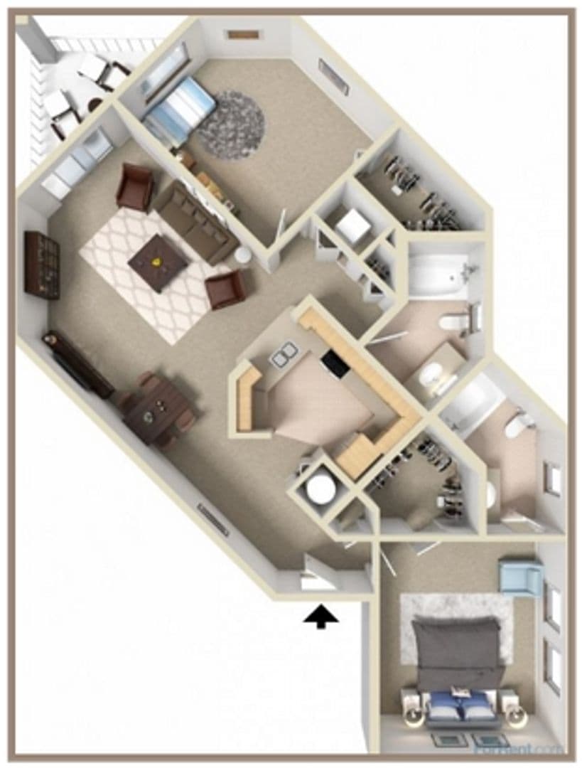 West Palm Beach Apartment: 1967 Brandywine Road #302