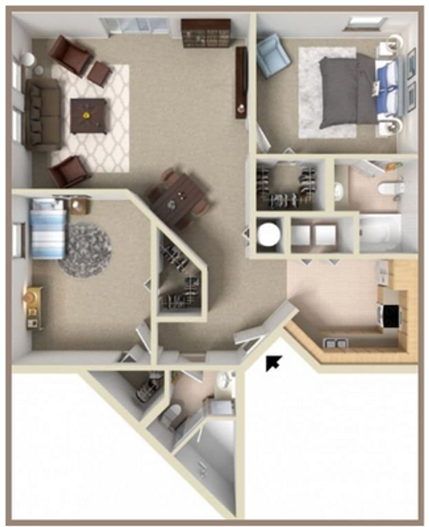 West Palm Beach Apartment: 1951 Brandywine Road