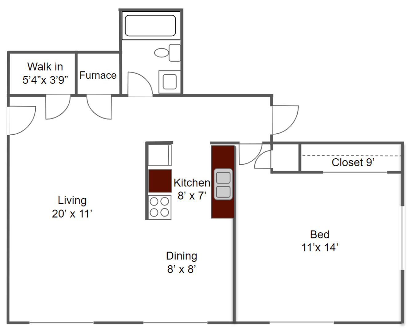 Brooklyn Center Apartment: 6425 Willow Lane