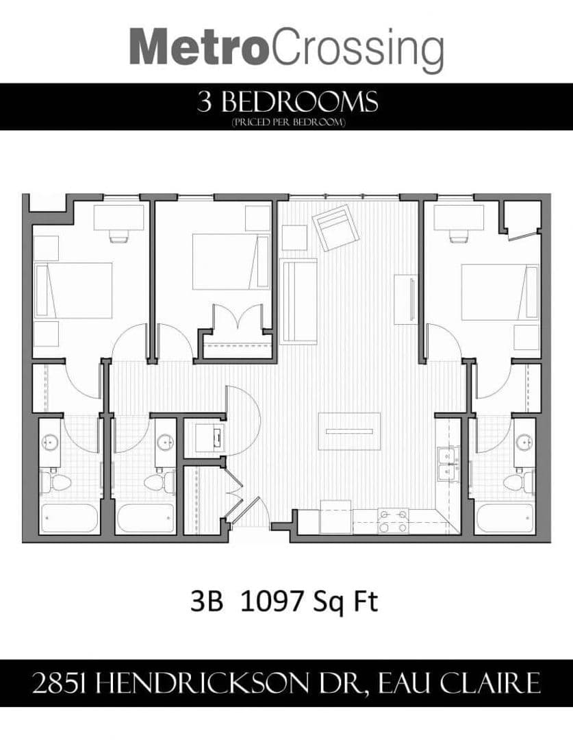 Eau Claire Apartment: 2851 Hendrickson Dr