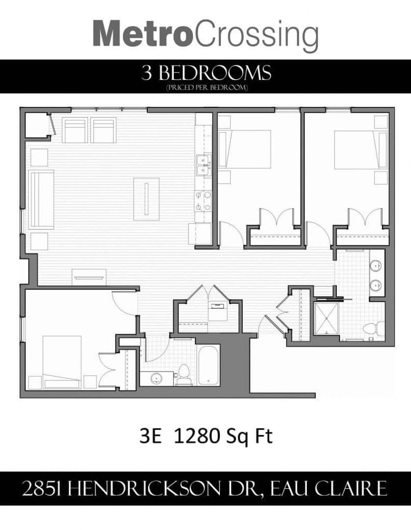 Eau Claire Apartment: 2851 Hendrickson Dr