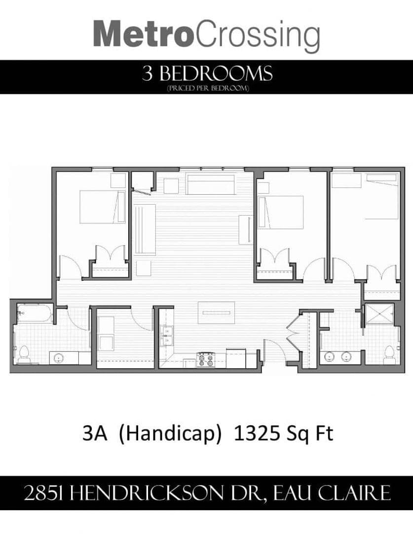 Eau Claire Apartment: 2851 Hendrickson Dr