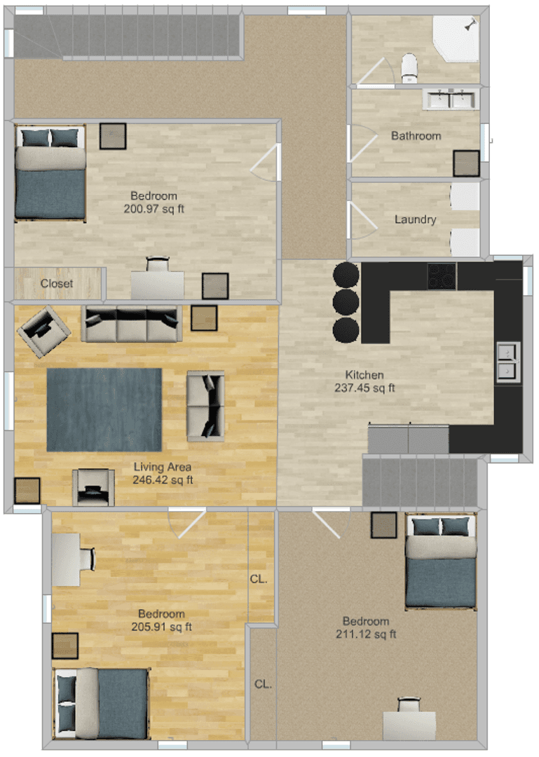 Minneapolis Apartment: 1057 13th Ave SE
