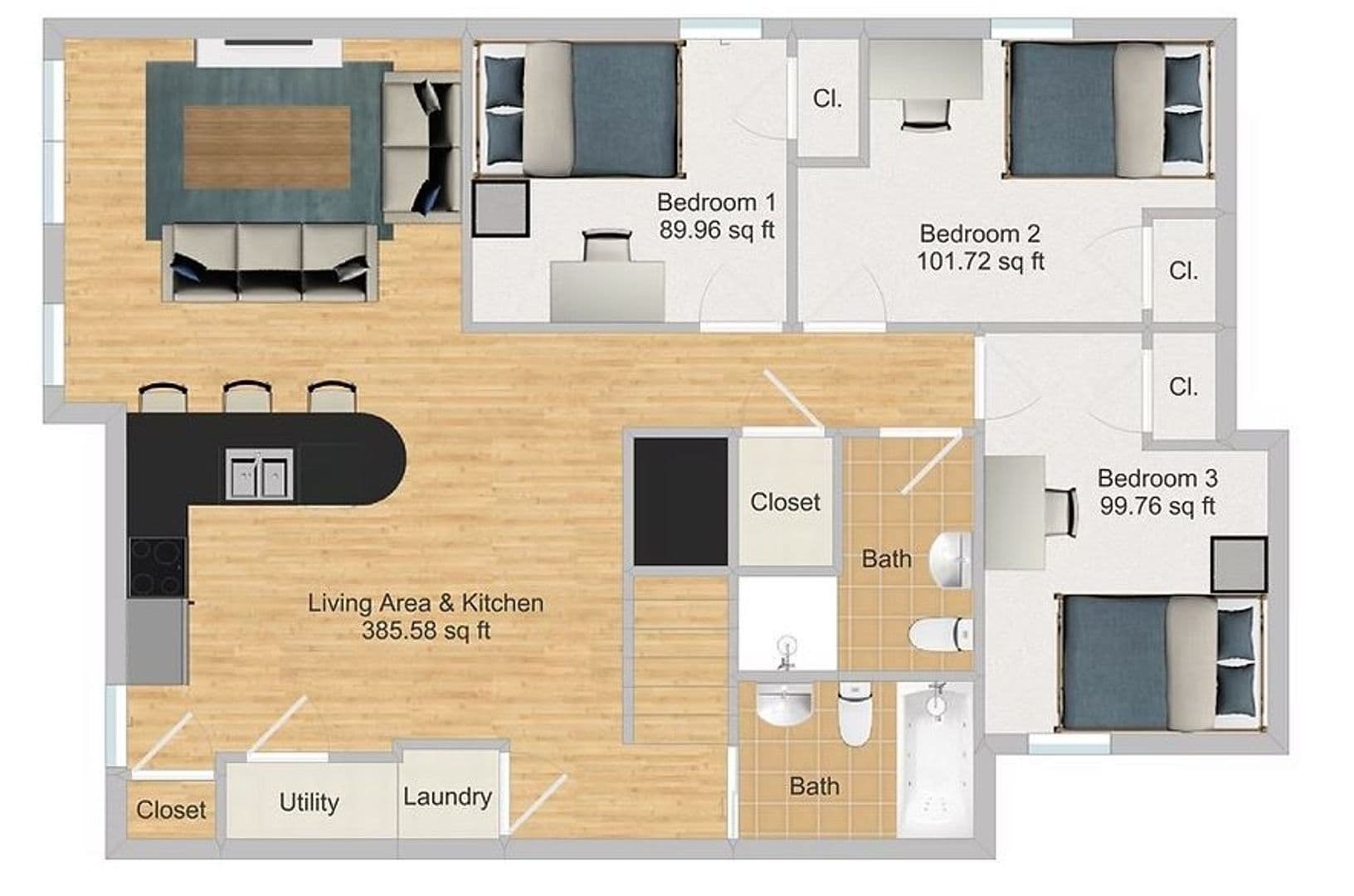 Minneapolis Apartment: 1011 & 1015 4th St SE