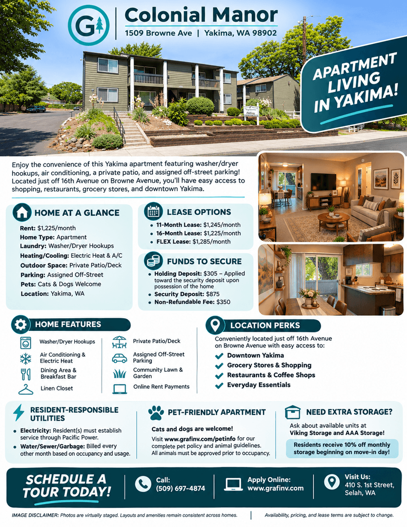 Yakima Apartment: 1509 Browne Ave.