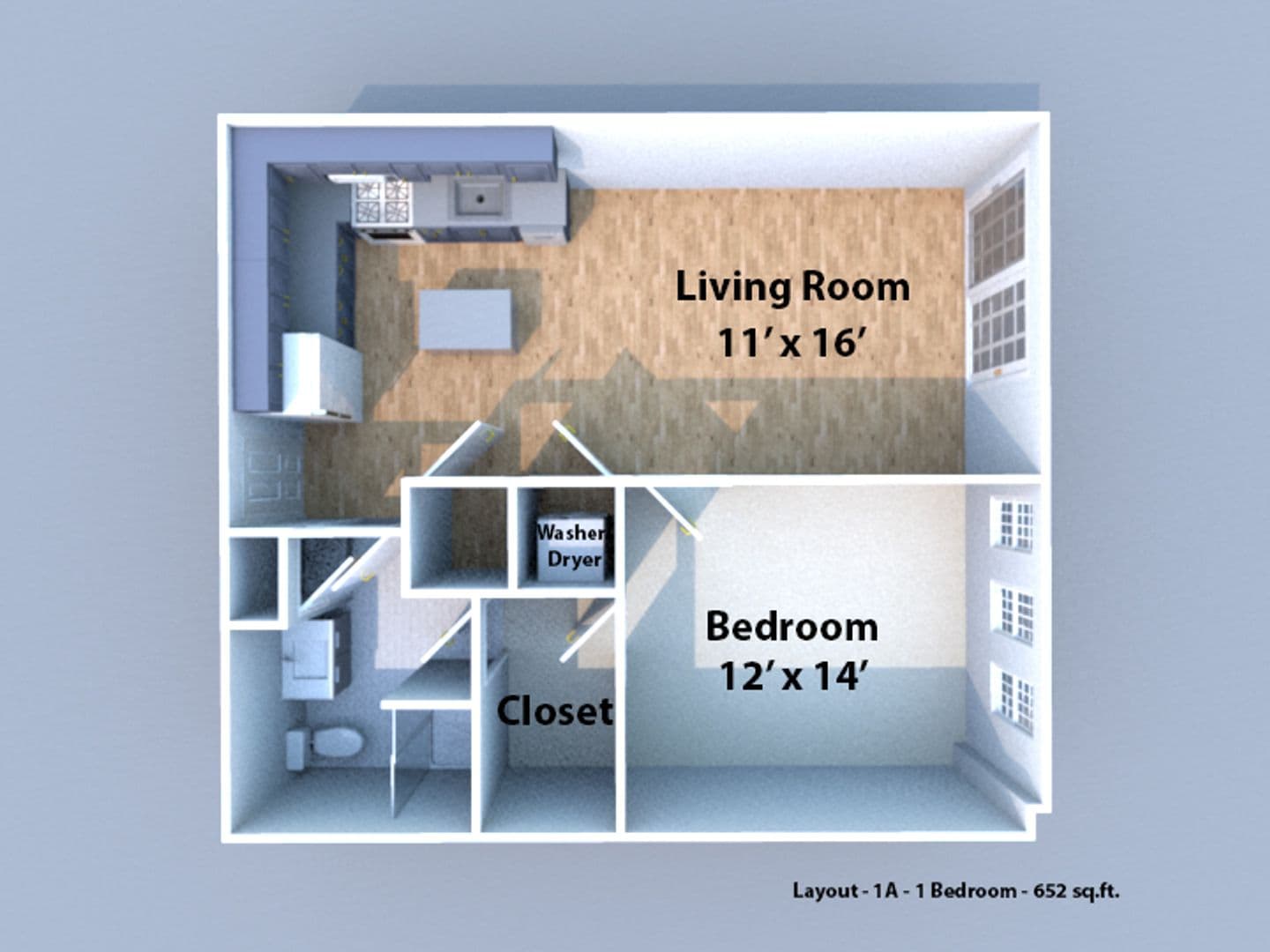 Lafayette Apartment: 615 Main Street