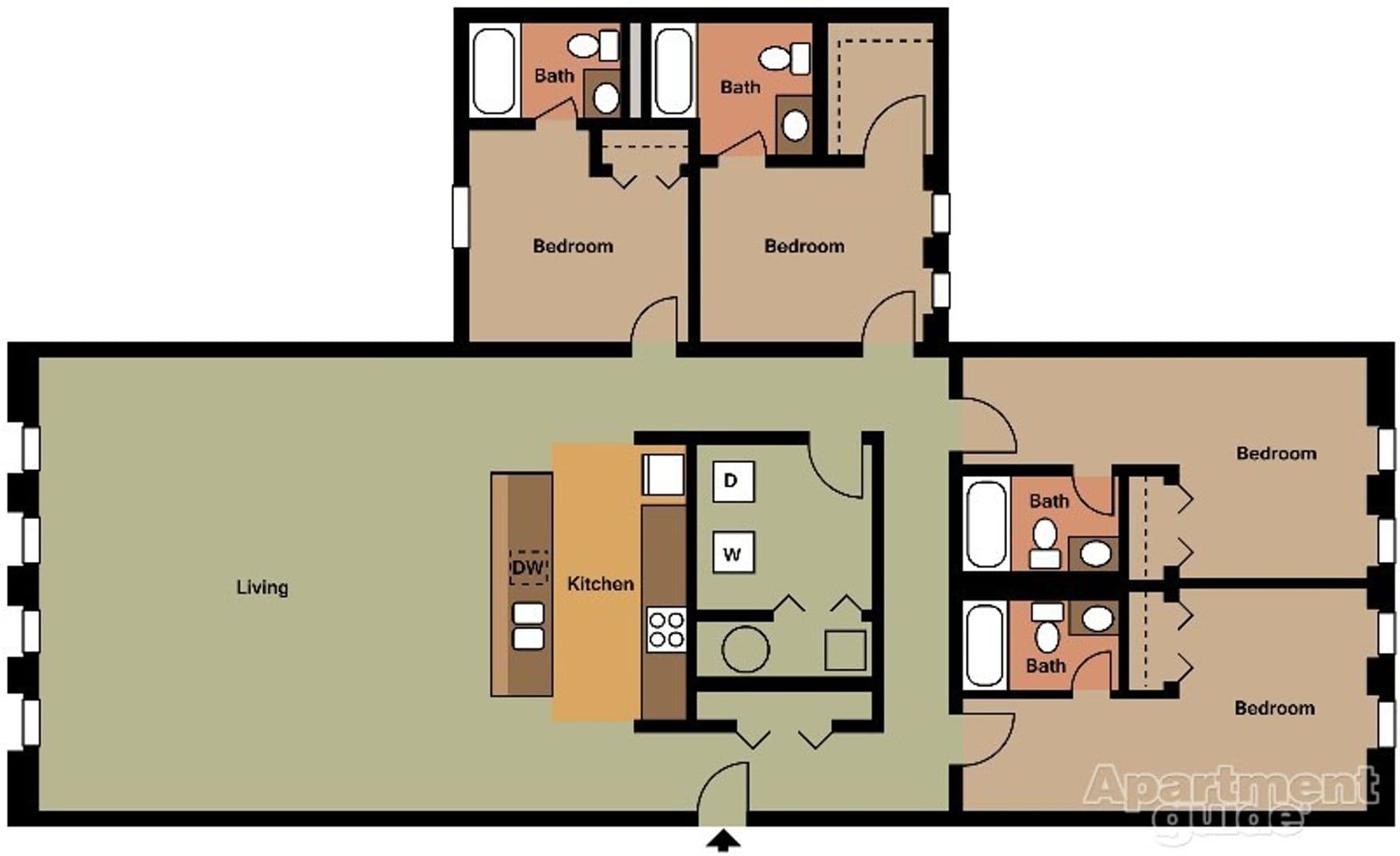 Bloomington Apartment: 701 N College Ave.